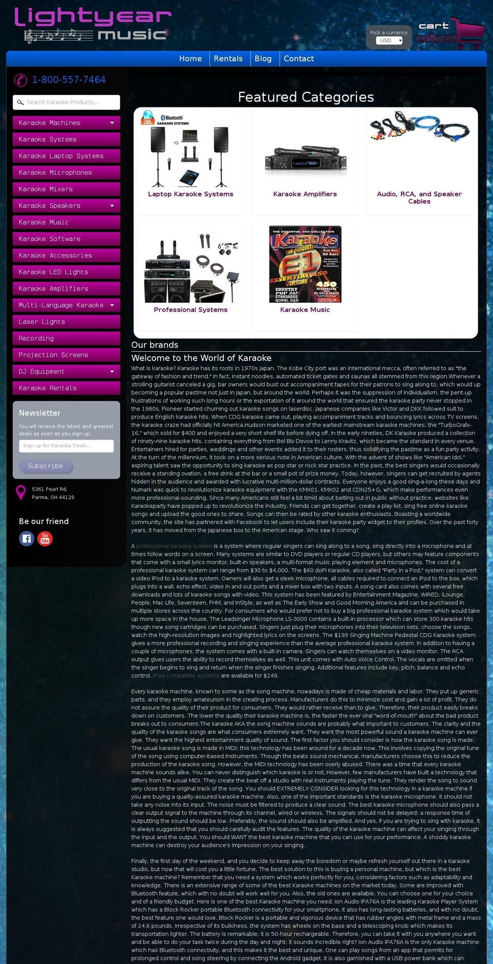 lightyearmusic.com shopify website screenshot