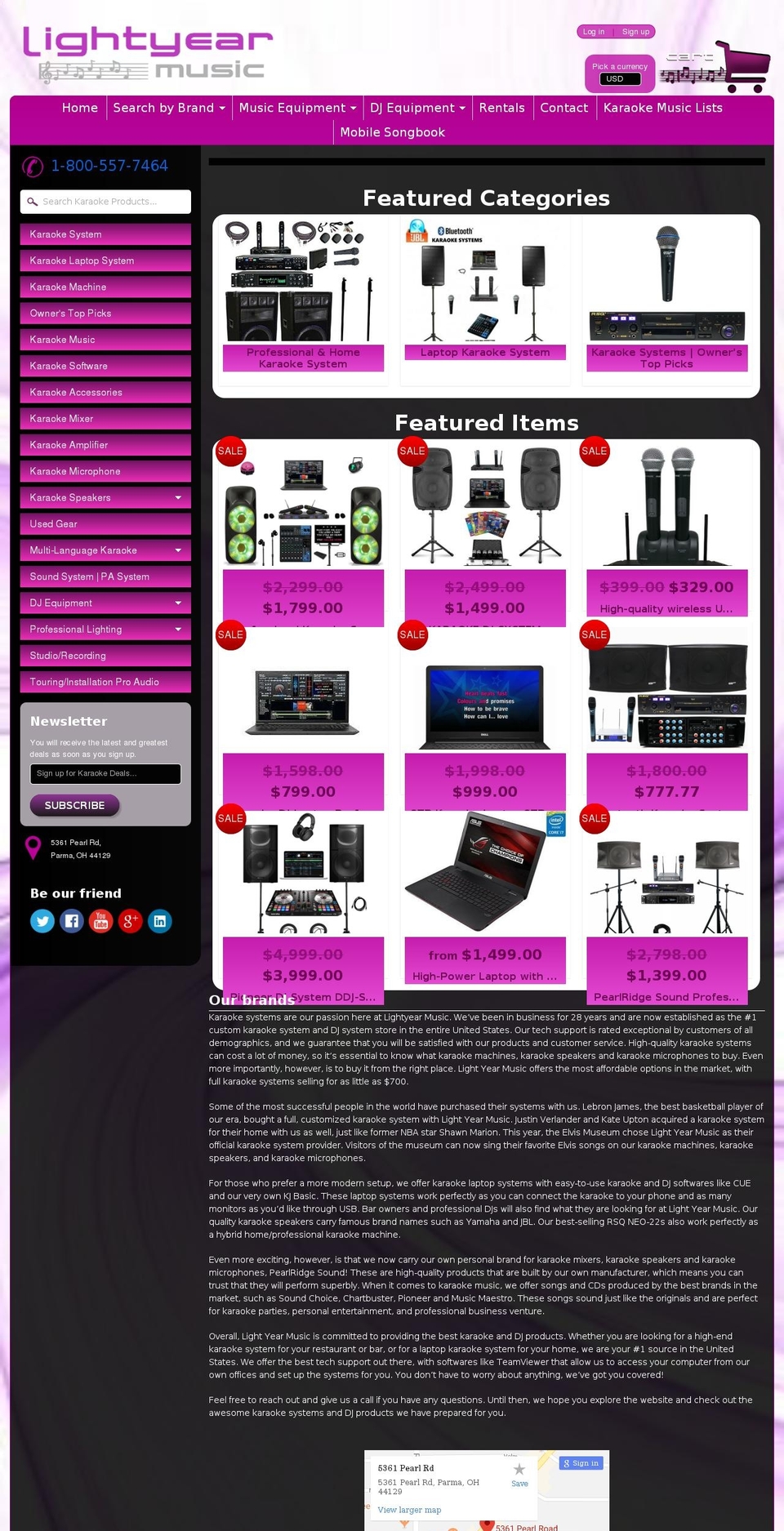 lightyearmusic.net shopify website screenshot