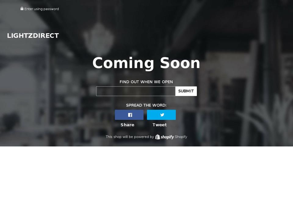 lightzdirect.com — Shopify storefront screenshot