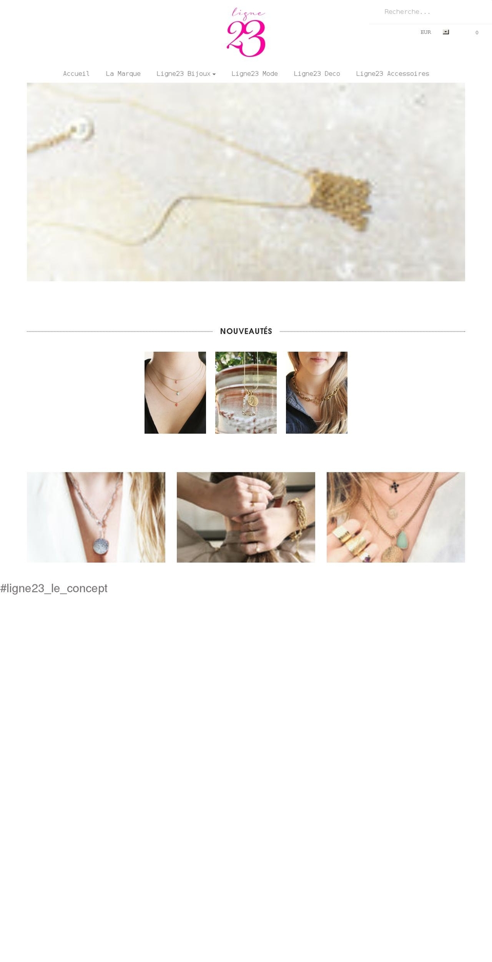 ligne23.com shopify website screenshot