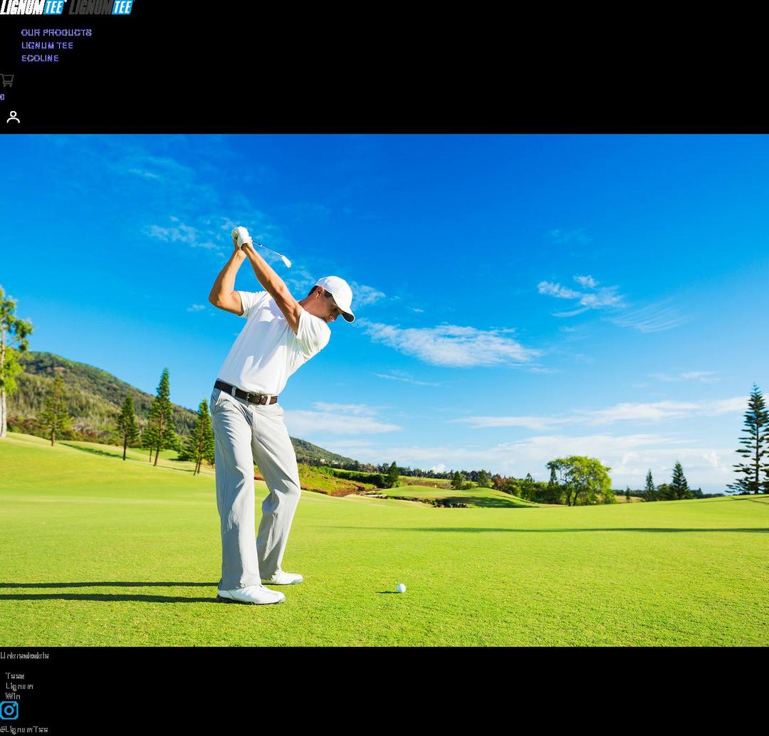 lignum.golf shopify website screenshot