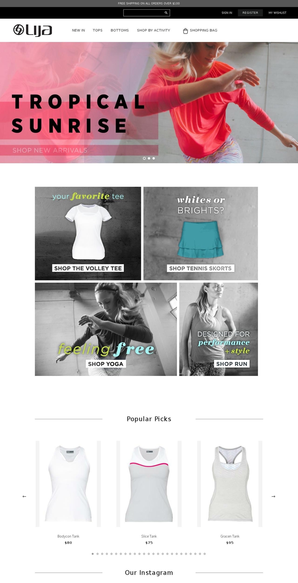 lijastyle.com shopify website screenshot