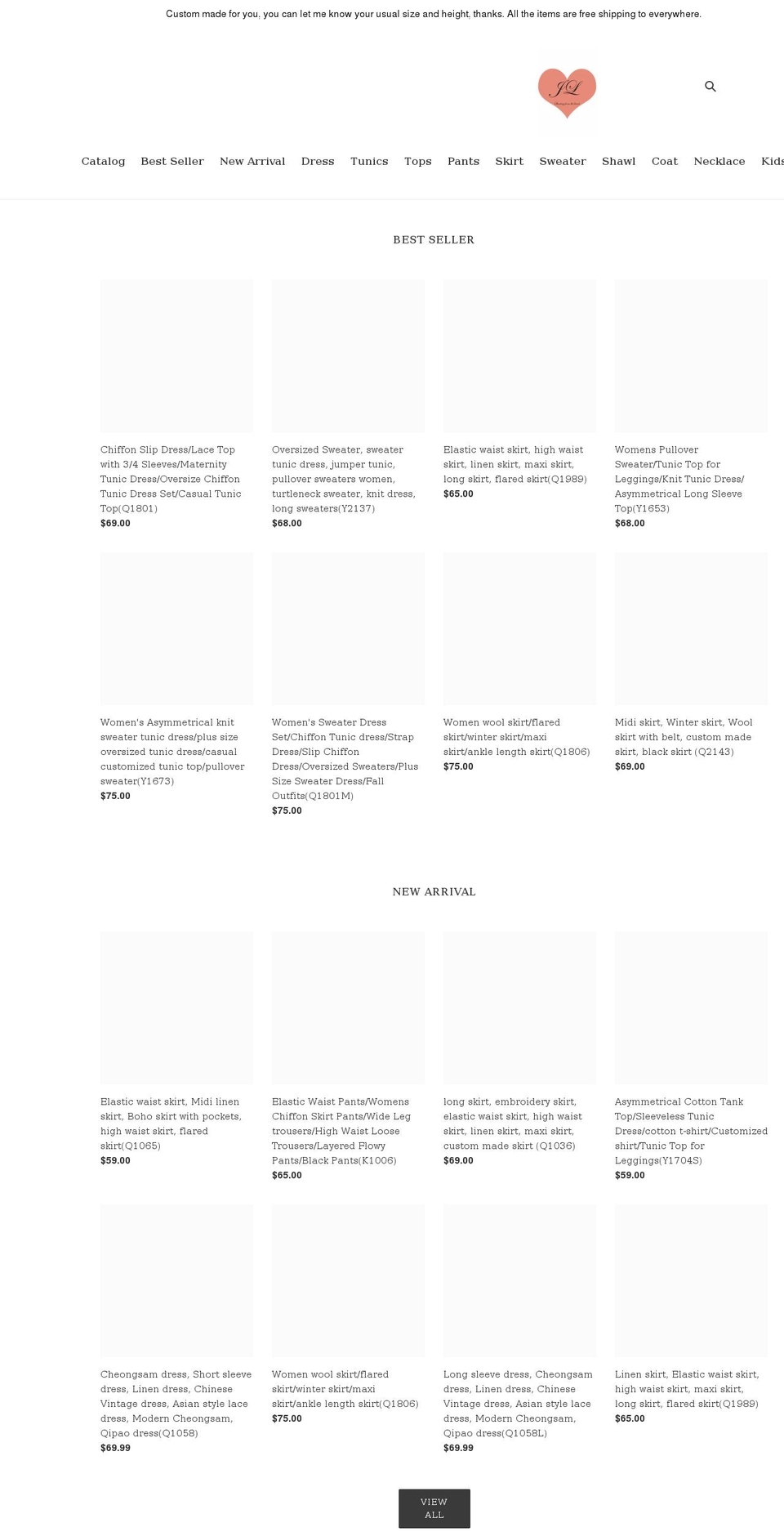 lijing-shop.com shopify website screenshot