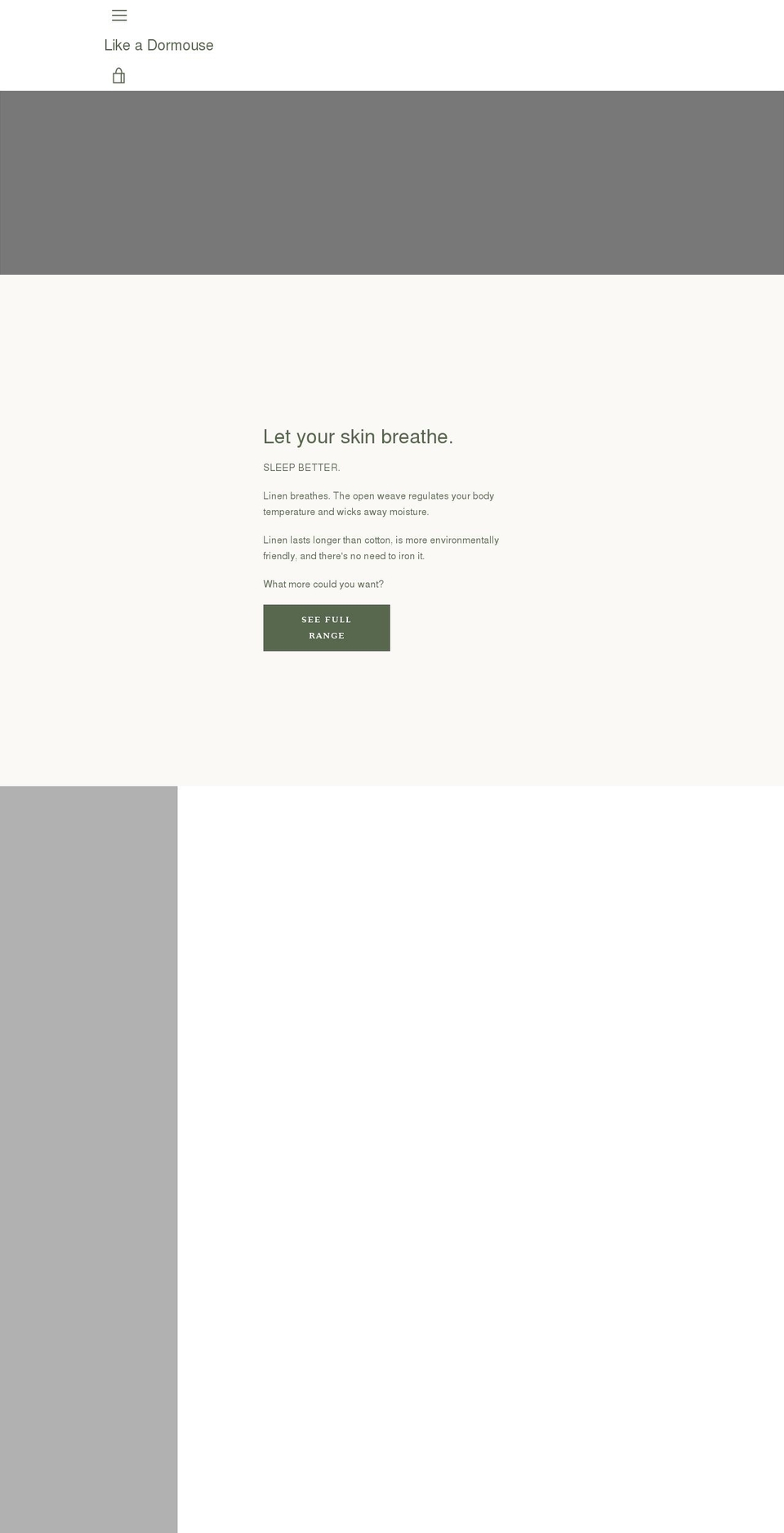 likeadormouse.com shopify website screenshot
