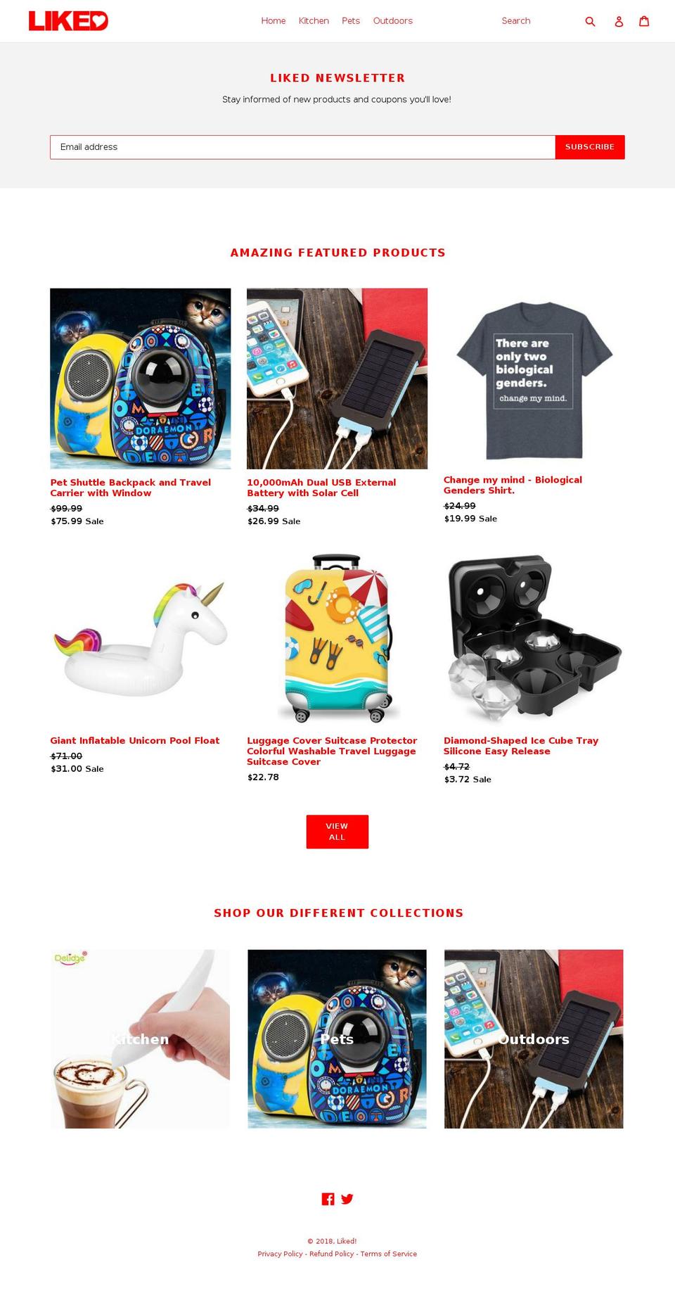 liked.us shopify website screenshot