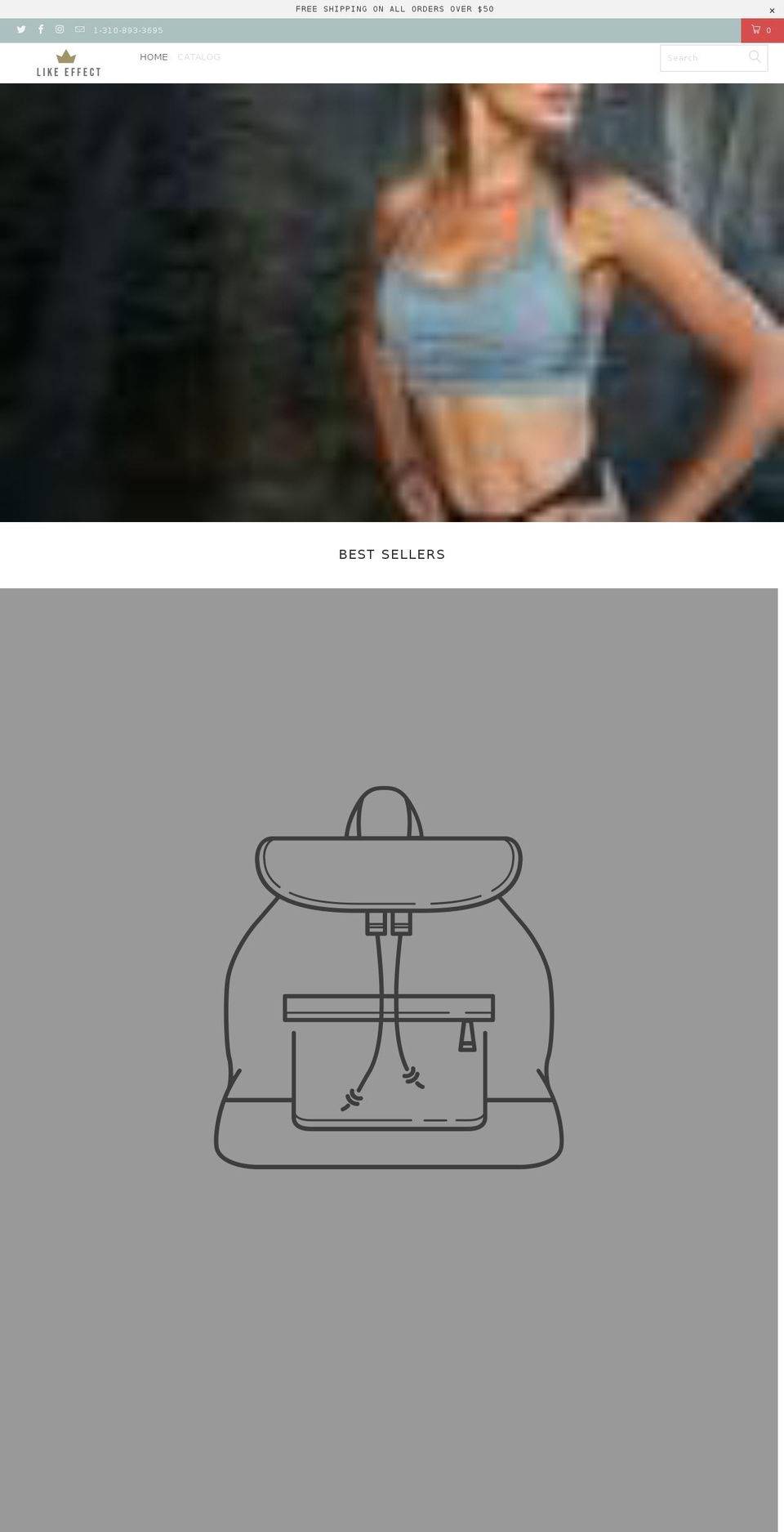 likeeffect.com — Shopify storefront screenshot