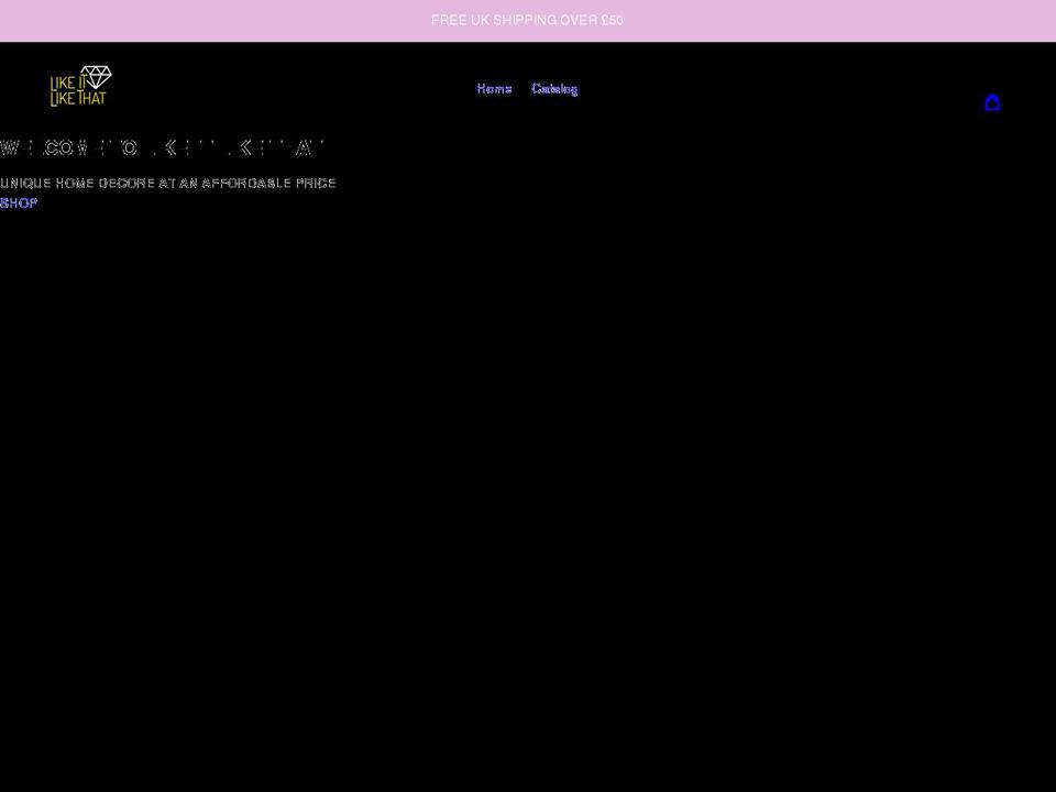 likeitlikethat.co.uk shopify website screenshot