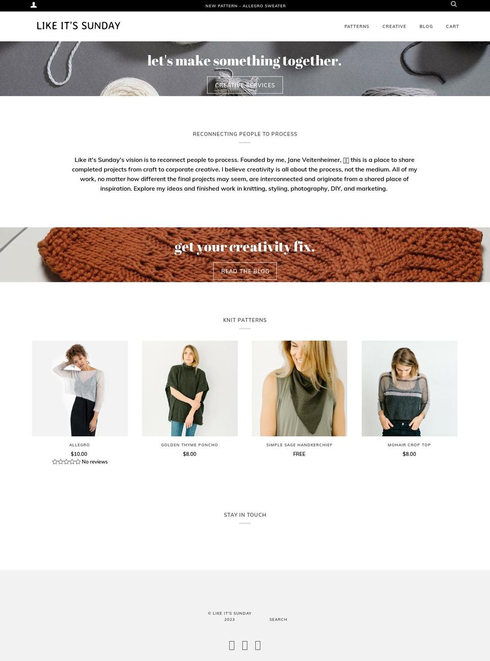 likeitssunday.com shopify website screenshot