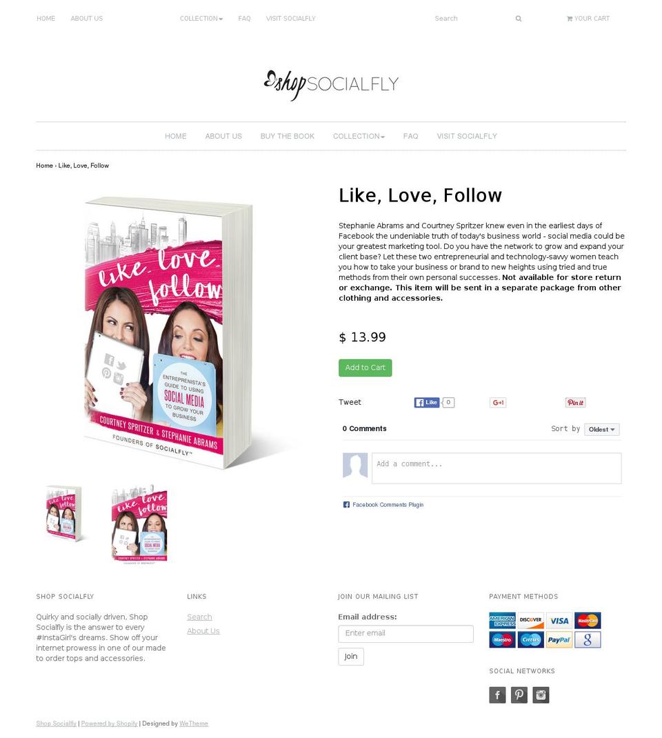 likelovefollow.com shopify website screenshot