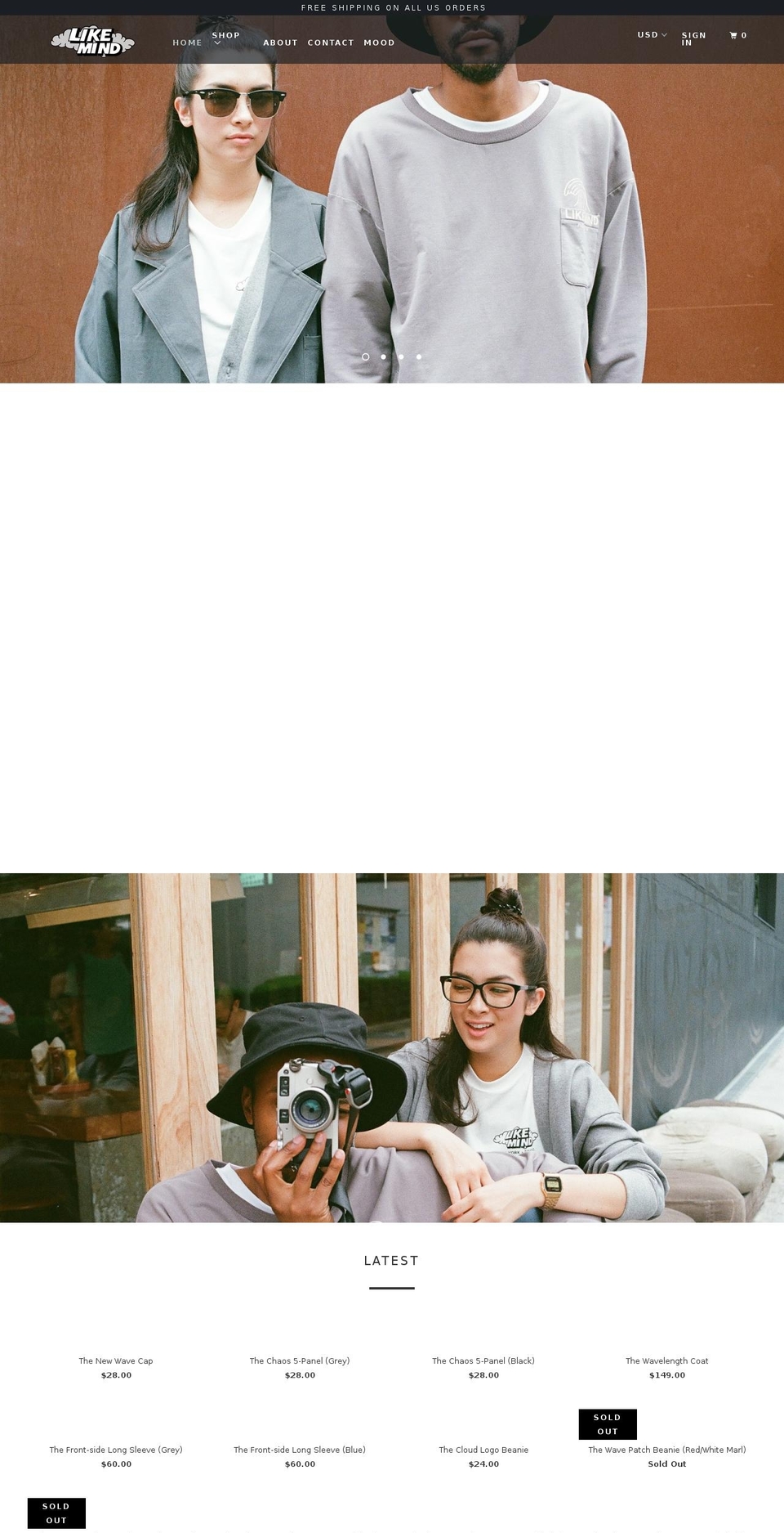 likemindnyc.com shopify website screenshot