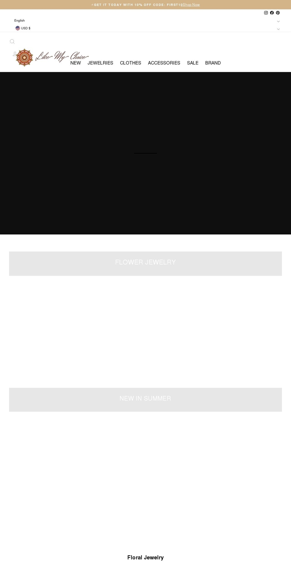 likemychoice.com shopify website screenshot