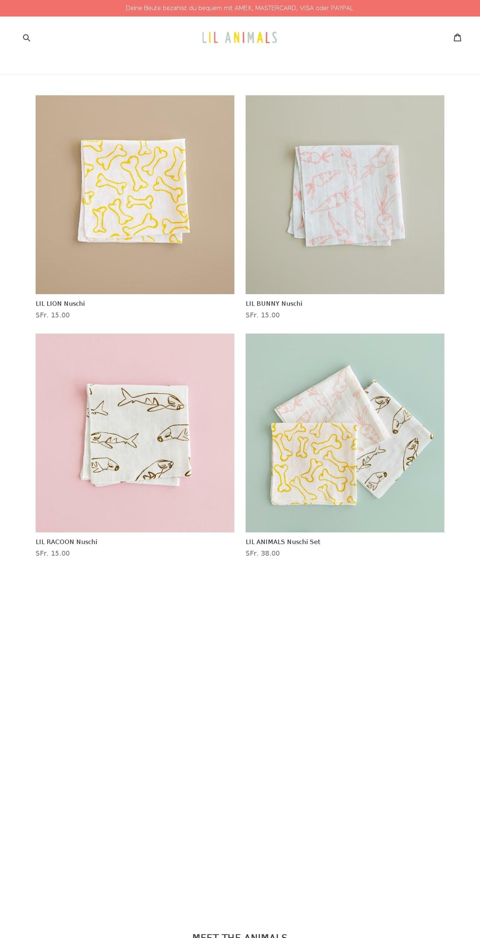 lil-animals.com — Shopify storefront screenshot