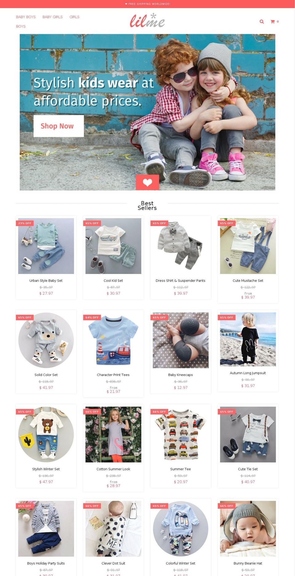 lil-me.com — Shopify storefront screenshot