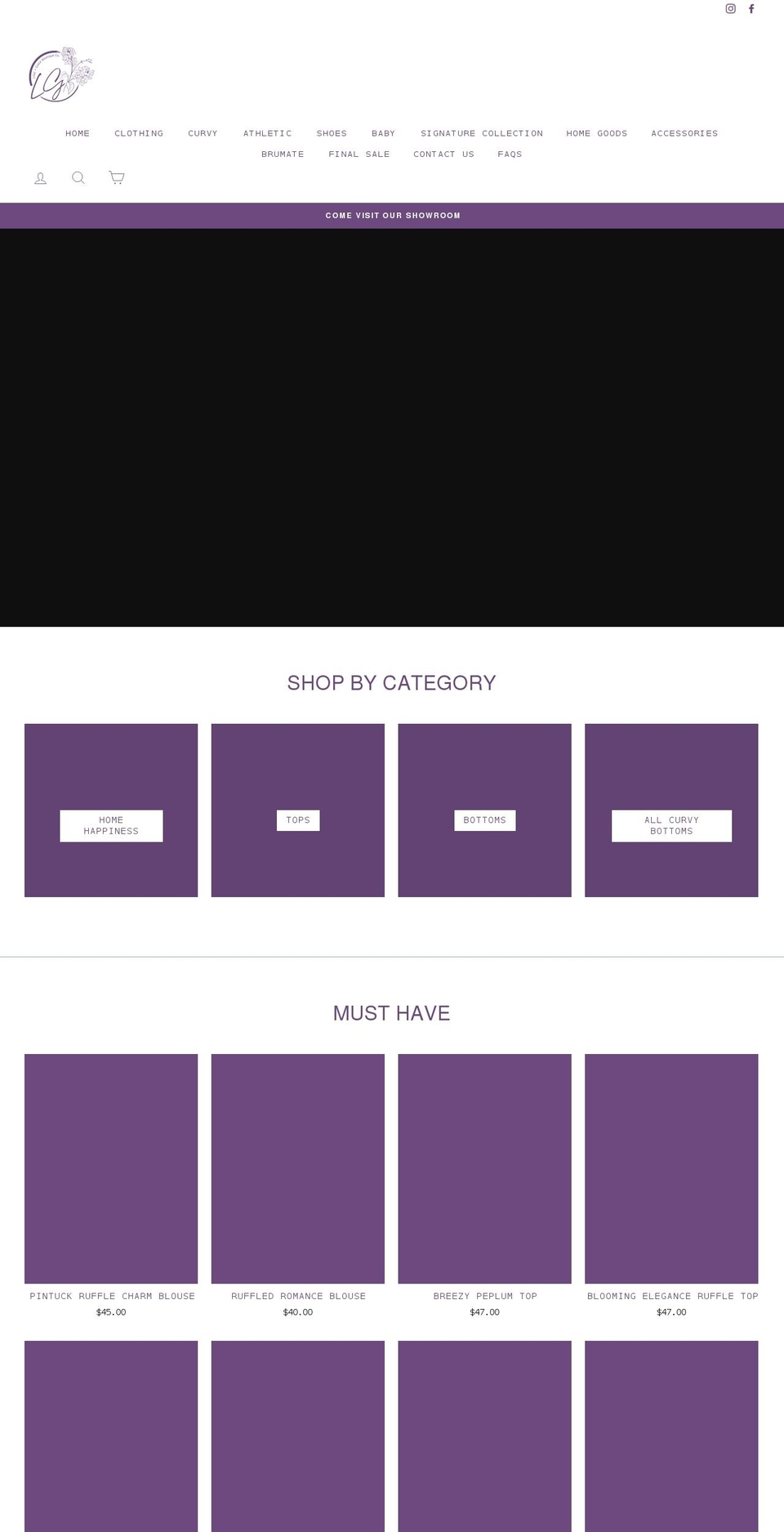 lilac-graceboutique.com shopify website screenshot