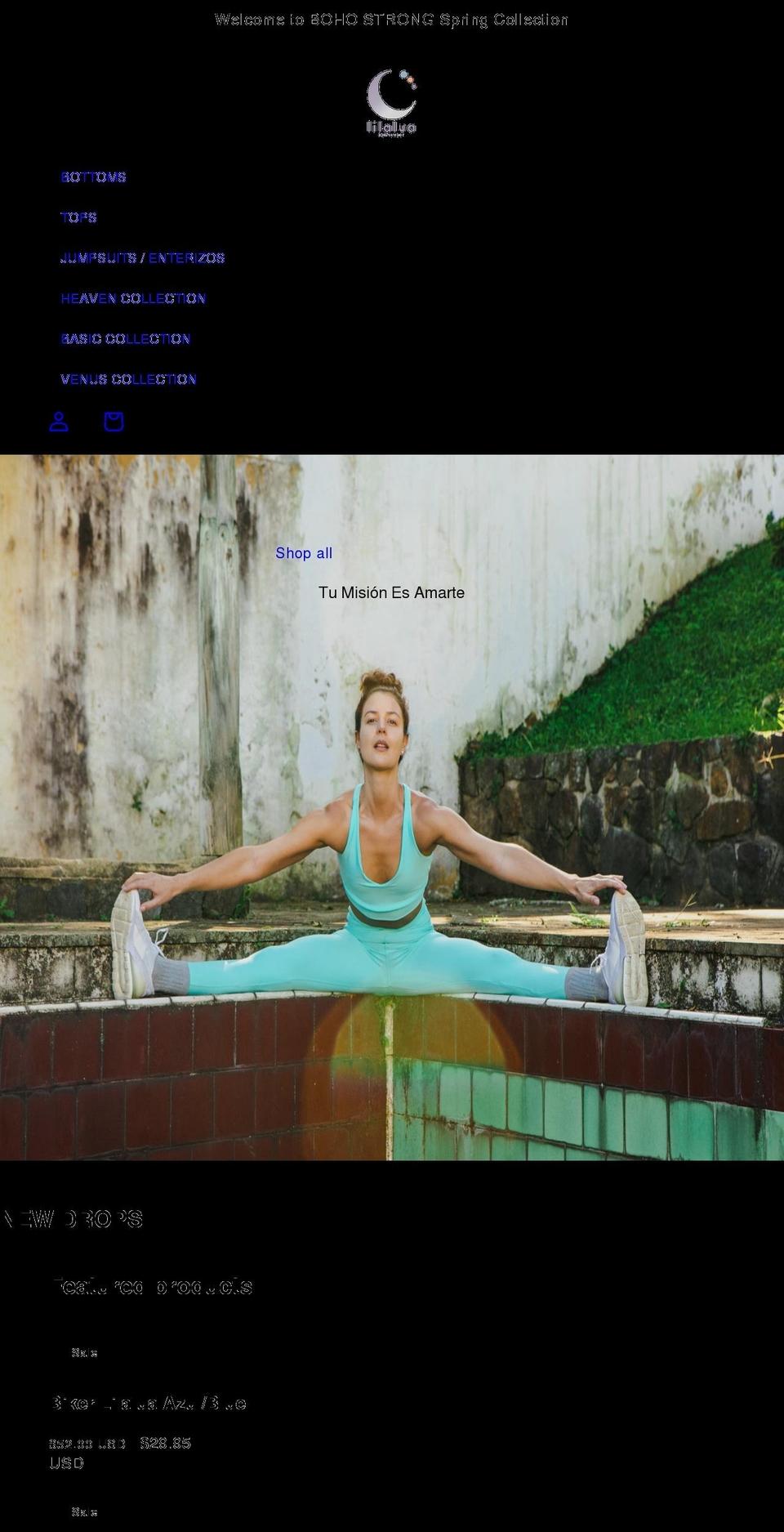 lilalua.com shopify website screenshot