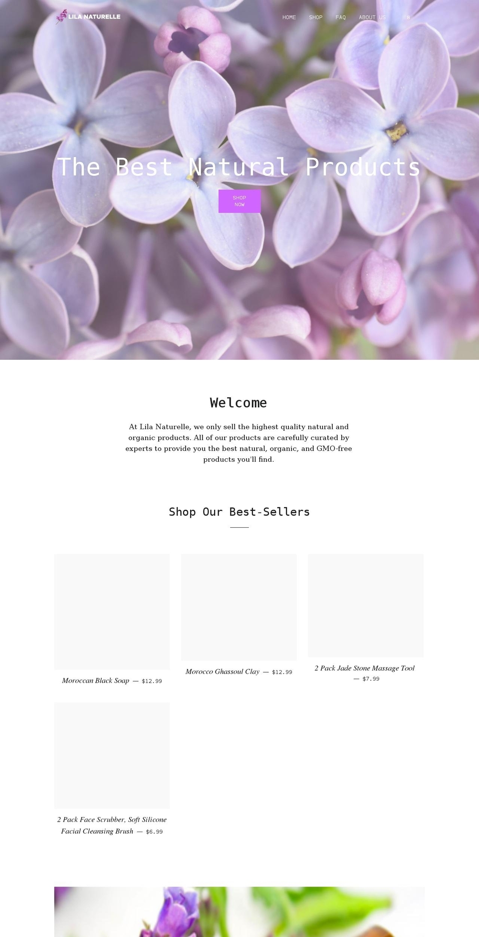 lilanaturelle.com shopify website screenshot