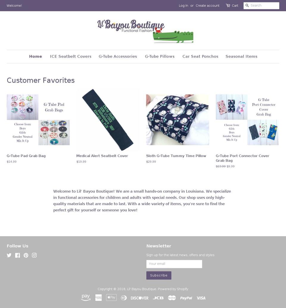 lilbayouboutique.com — Shopify storefront screenshot