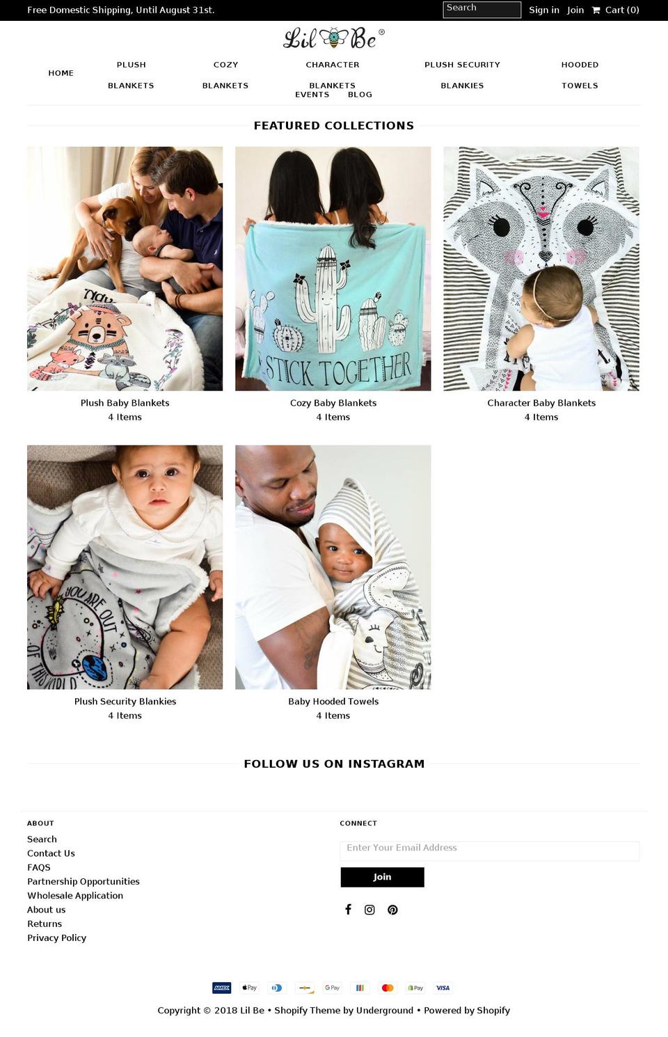 lilbeshop.com shopify website screenshot
