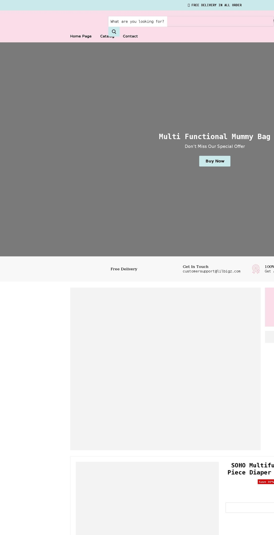 lilbigz.com shopify website screenshot