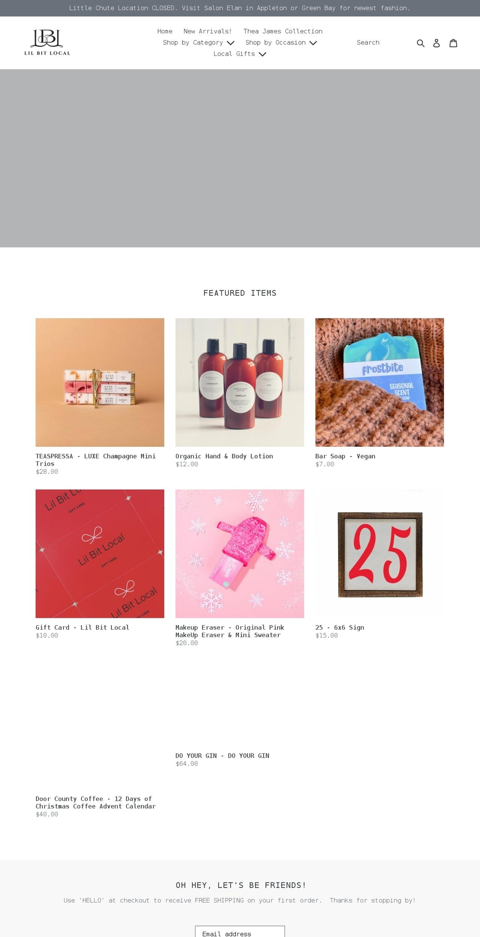 lilbitlocal.com shopify website screenshot