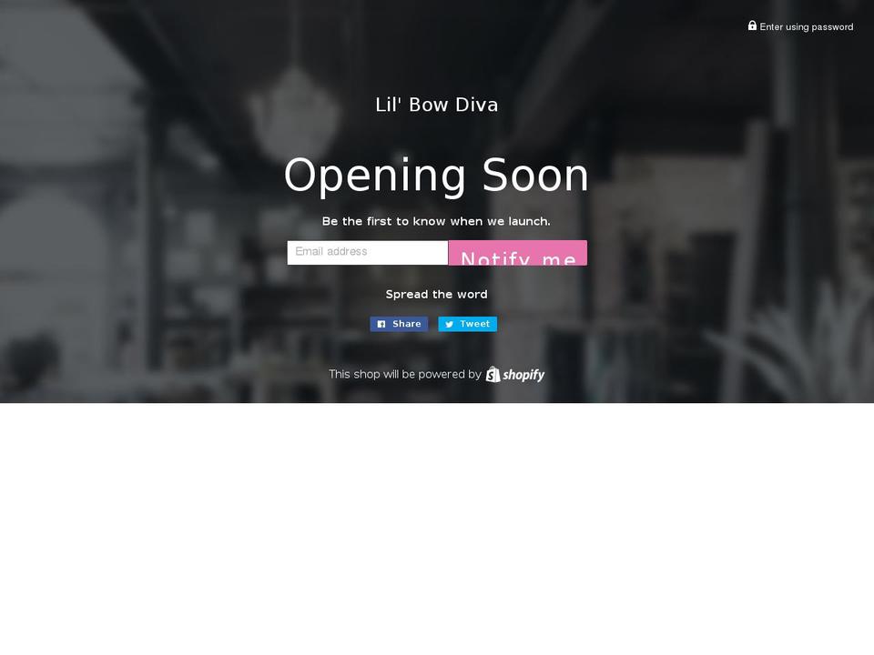 lilbowdiva.com shopify website screenshot