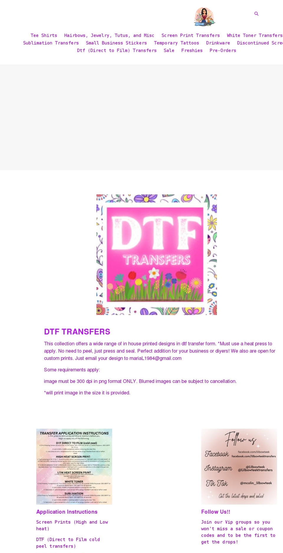 lilbowteek.com shopify website screenshot