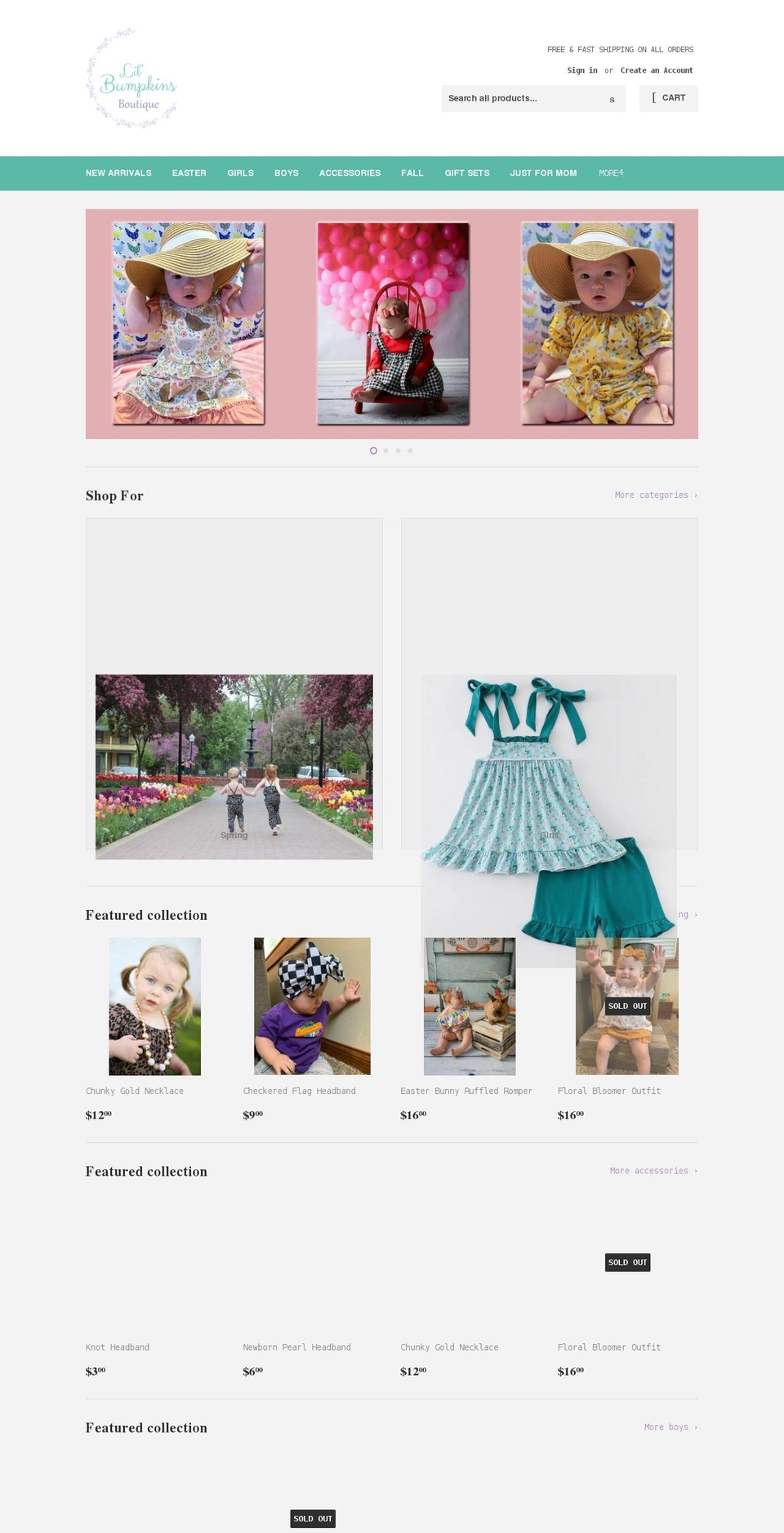 lilbumpkinsboutique.com shopify website screenshot