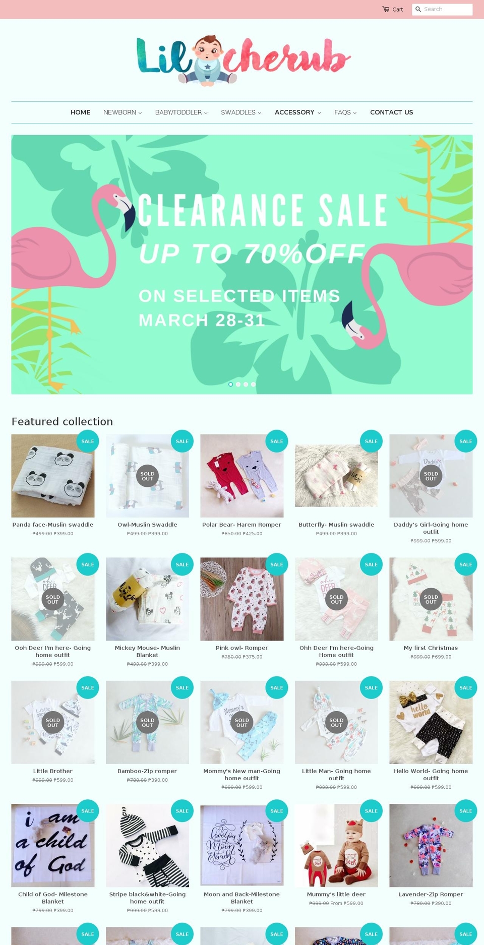 lilcherub.com — Shopify storefront screenshot