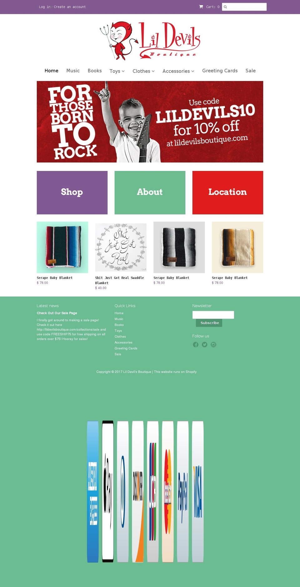 lildevilsboutique.com shopify website screenshot