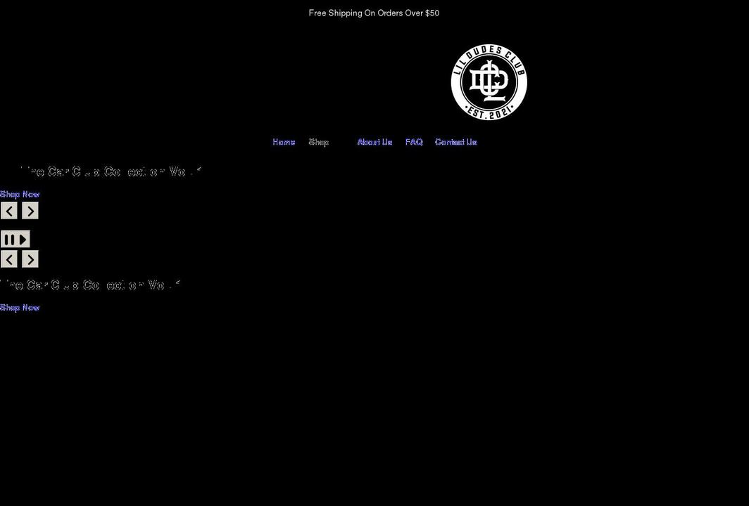 lildudesclub.com shopify website screenshot