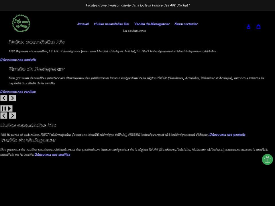 lile-aux-aromes.com shopify website screenshot