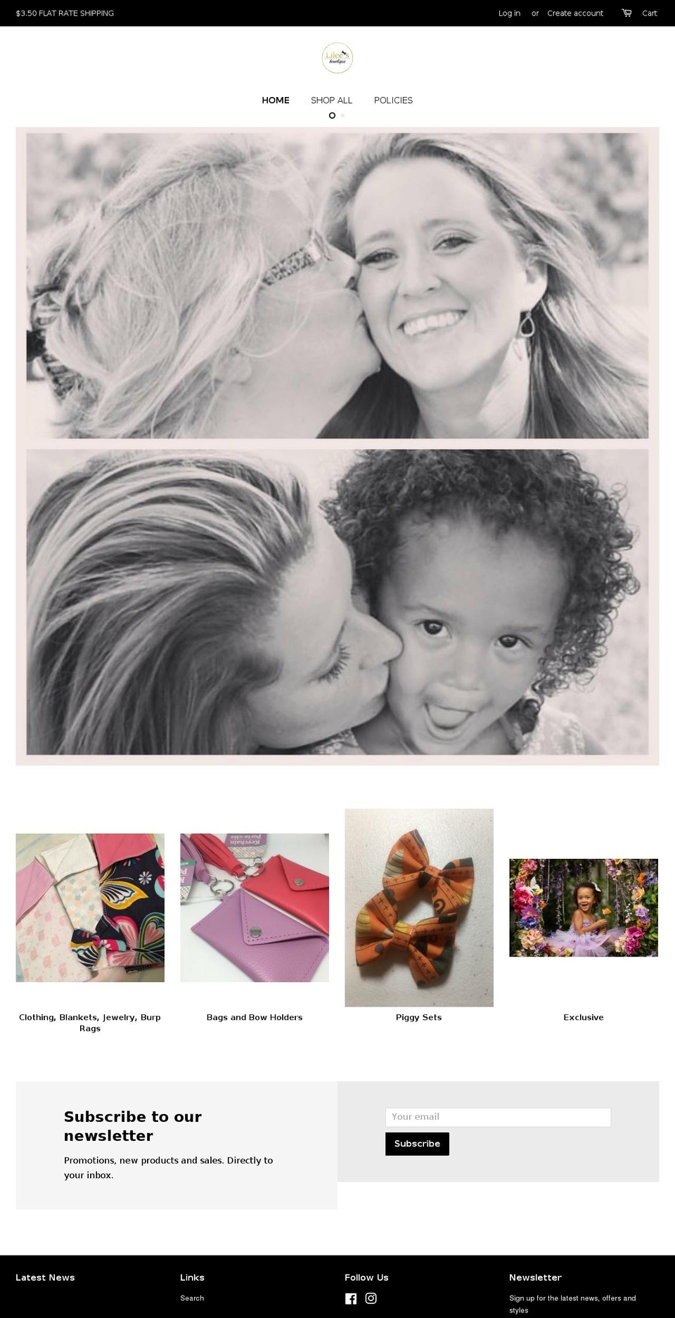 lileesbowtique.com — Shopify storefront screenshot
