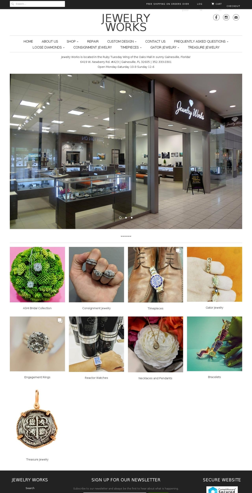 lilesjewelers.com — Shopify storefront screenshot