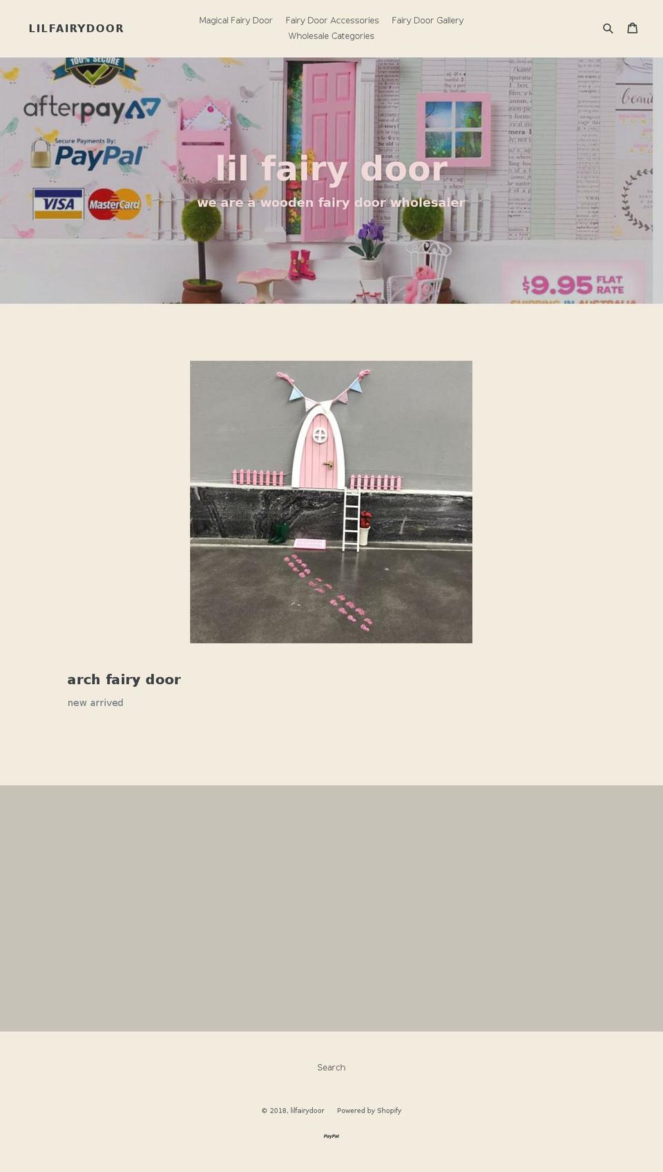 lilfairydoor.com — Shopify storefront screenshot