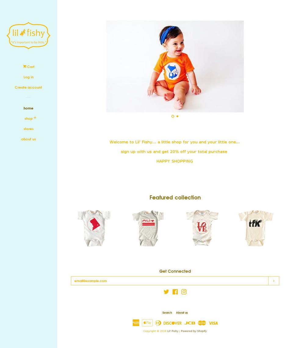lilfishy.com shopify website screenshot