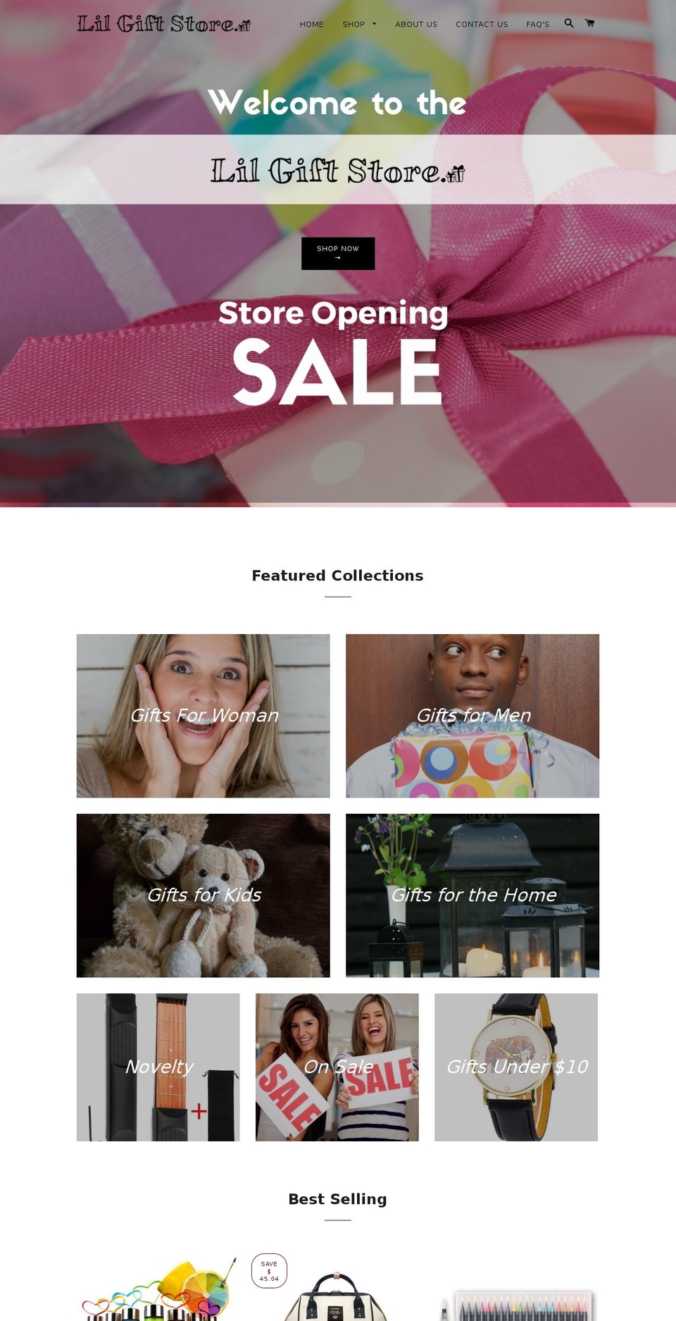lilgiftstore.com — Shopify storefront screenshot
