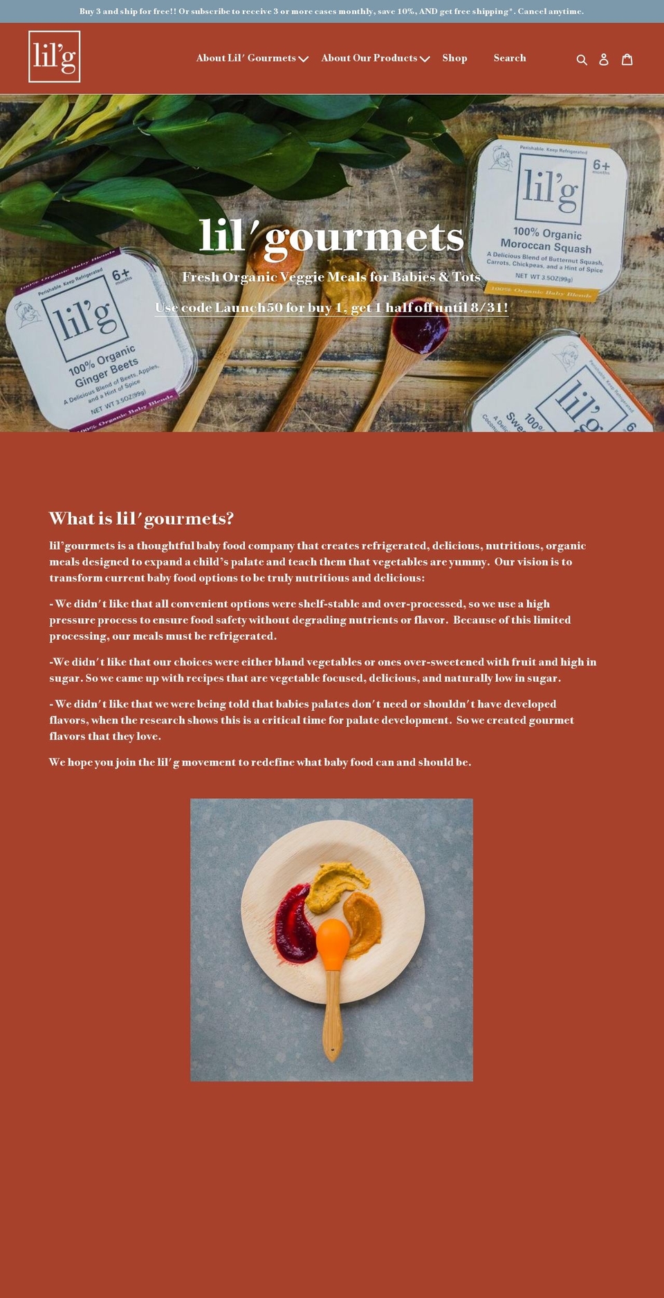 lilgourmetscompany.com — Shopify storefront screenshot