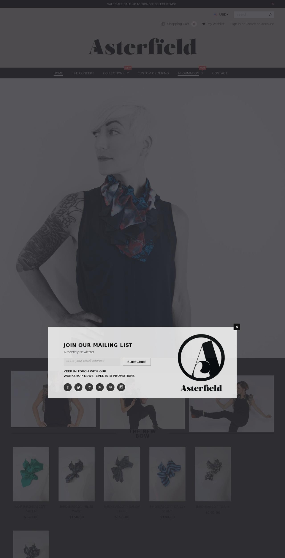 North Shopify theme site example lilianasterfield.com