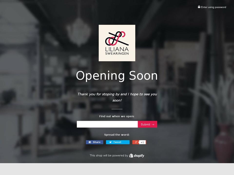 lilianaswearingenjewelry.com — Shopify storefront screenshot
