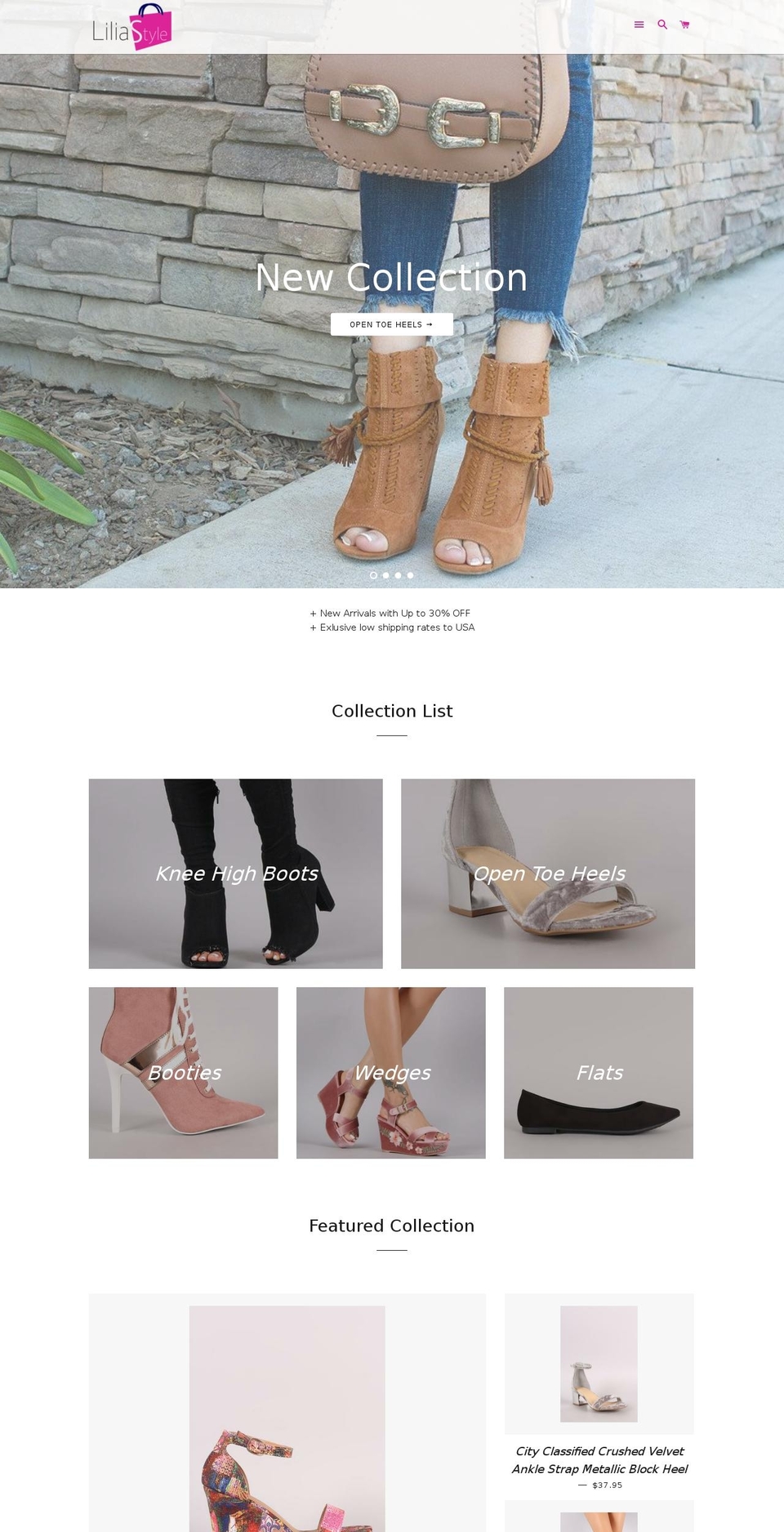 liliastyle.com shopify website screenshot