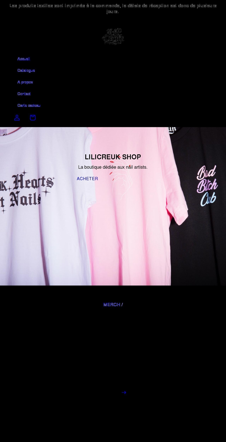 lilicreukshop.com shopify website screenshot