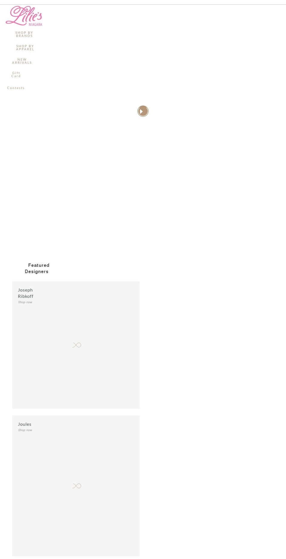 liliesniagara.com shopify website screenshot