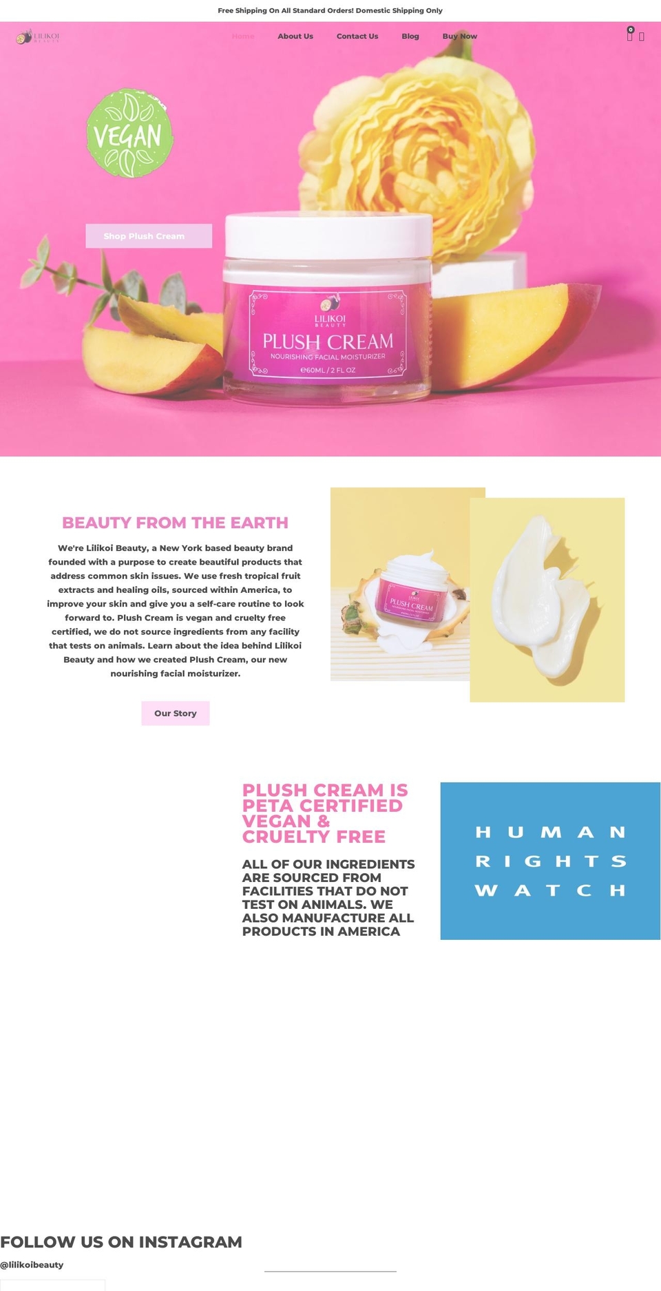 bonita Shopify theme site example lilikoibeauty.com