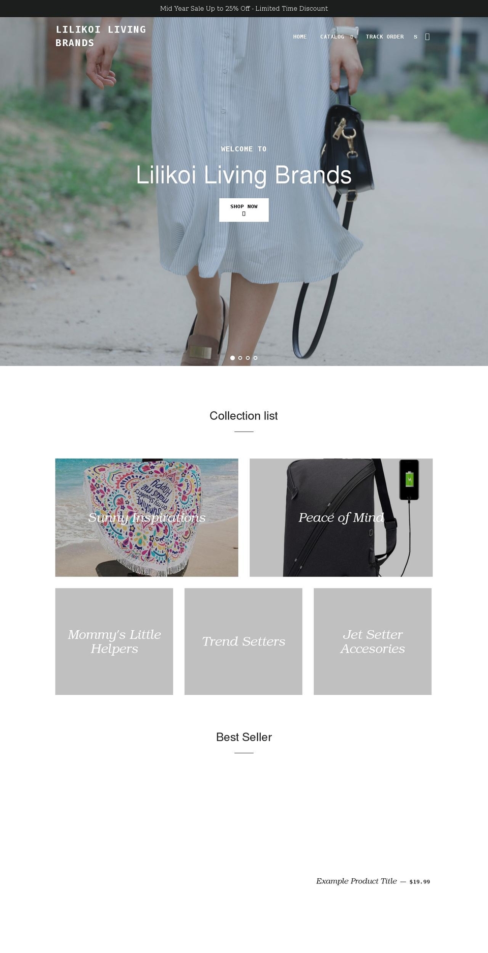 lilikoilivingbrands.com shopify website screenshot