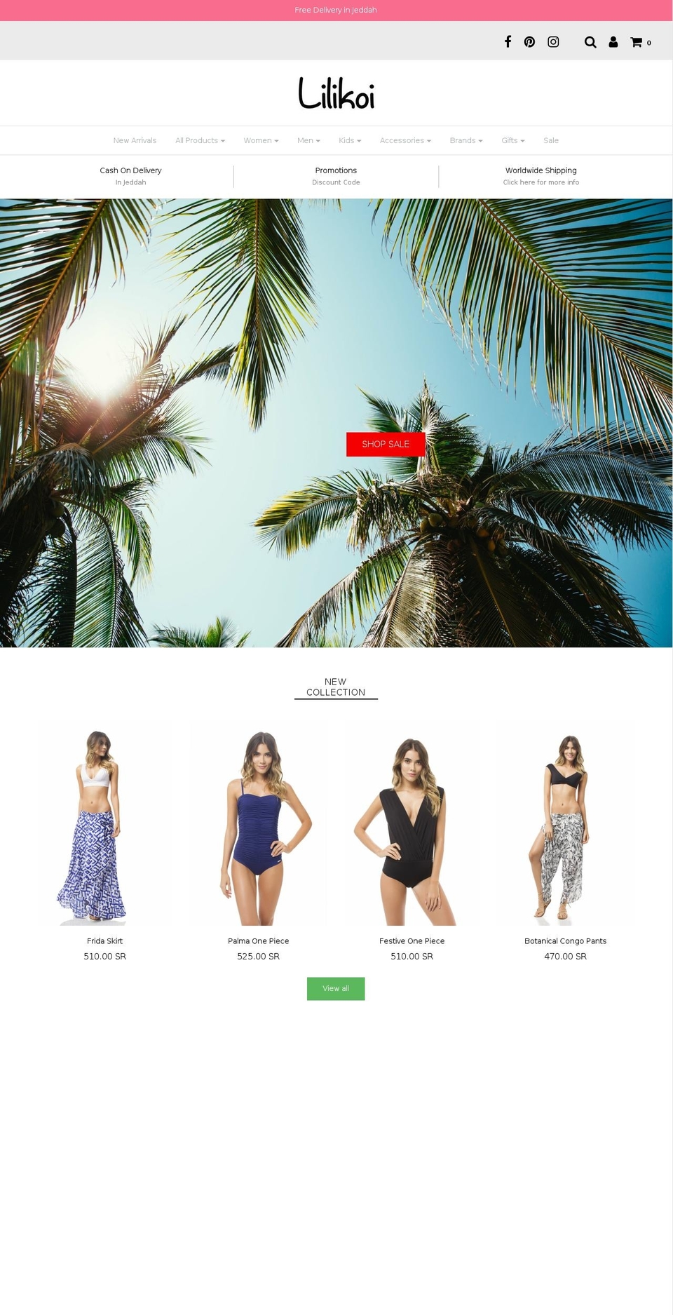 lilikoisa.com — Shopify storefront screenshot