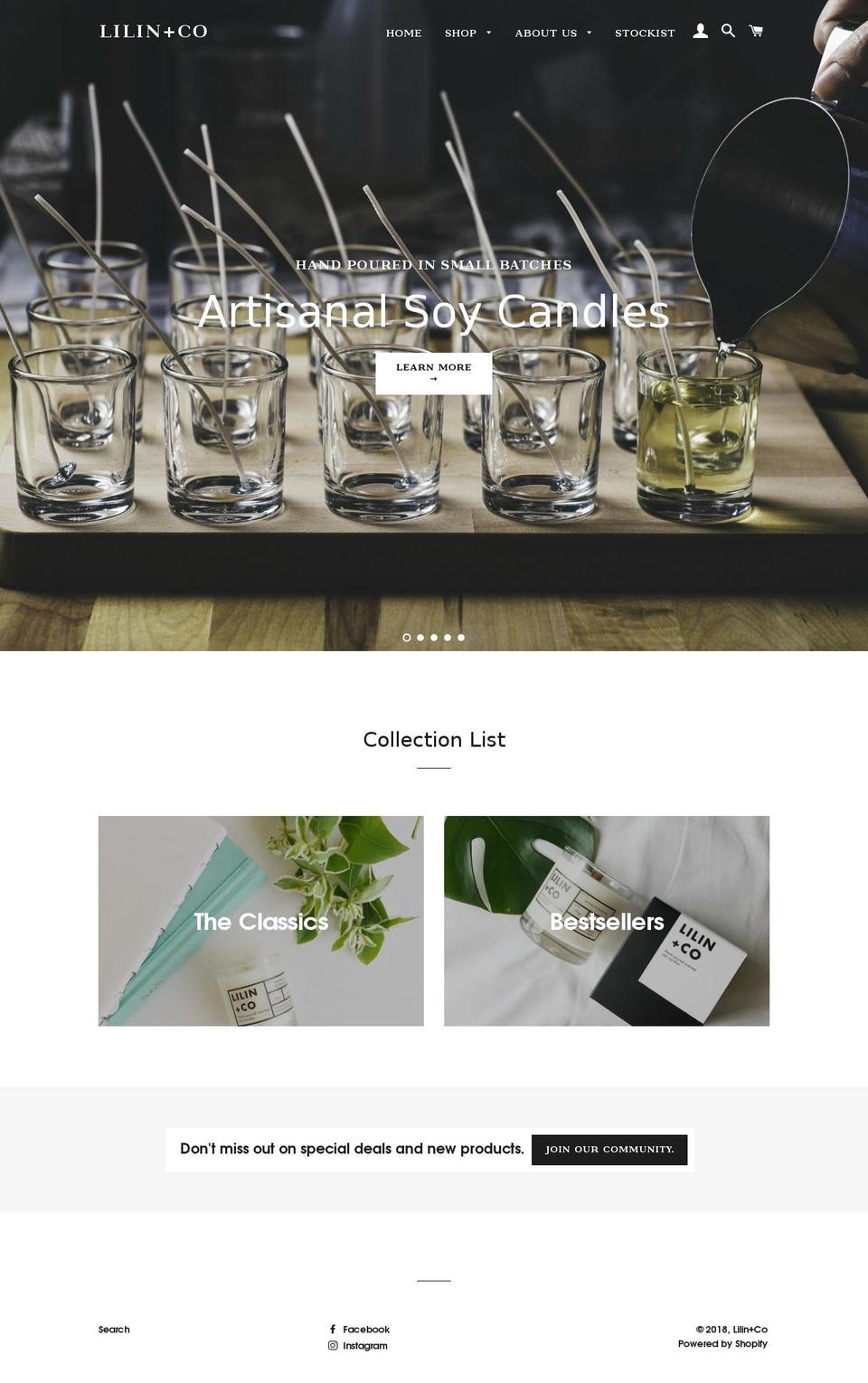 lilinandco.com shopify website screenshot