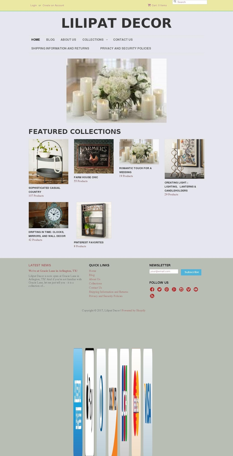 lilipatdecor.com shopify website screenshot