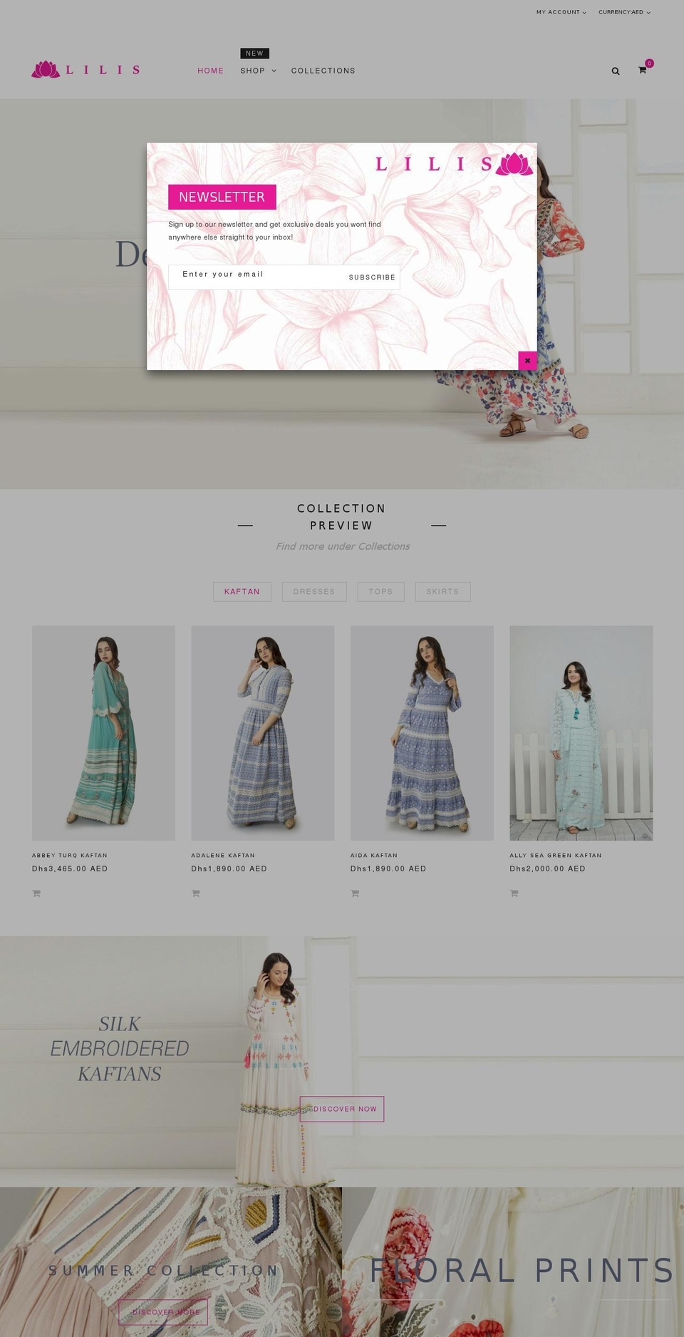 lilisboutiques.com shopify website screenshot