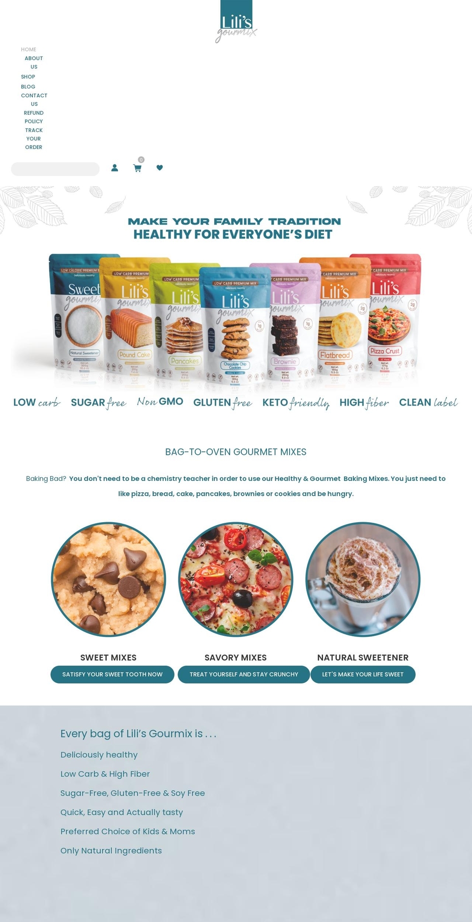 lilisgourmix.com shopify website screenshot