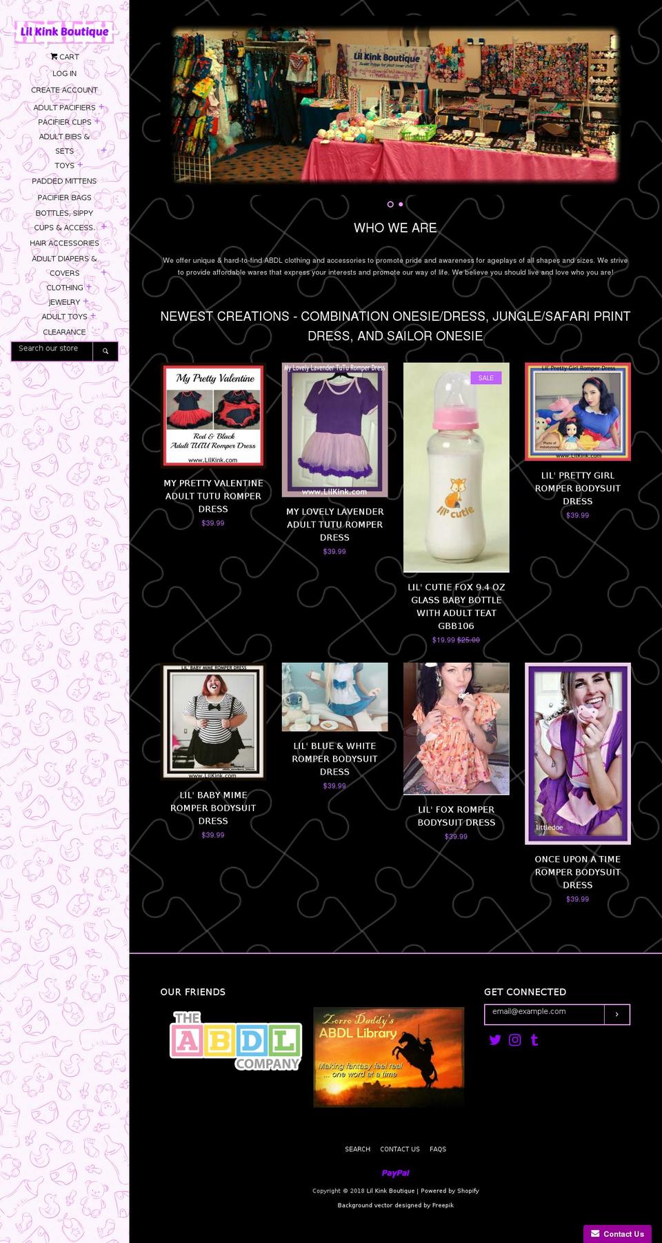 lilkink.com shopify website screenshot